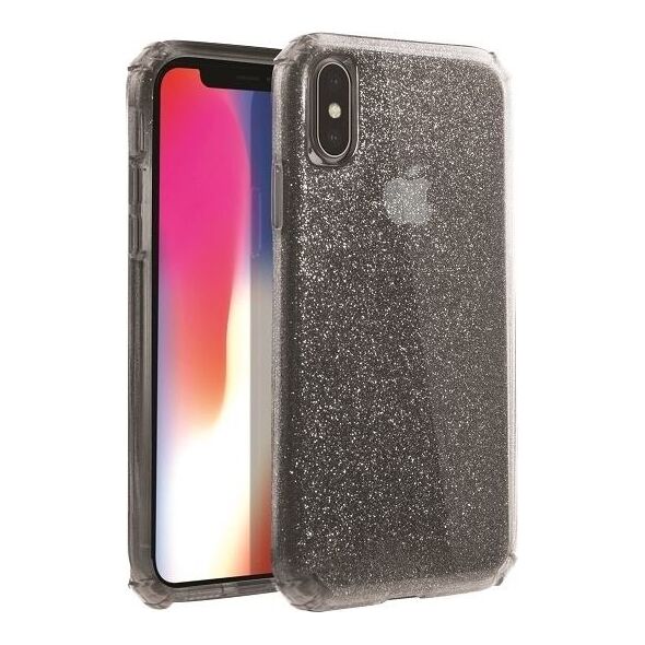 Uniq UNIQ etui Clarion Tinsel iPhone Xs Max czarny/vapour smoke
