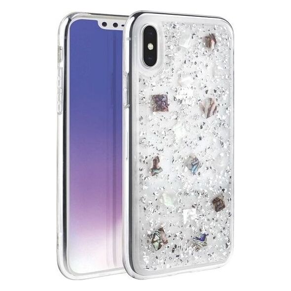 Uniq UNIQ etui Lumence Clear iPhone Xs Max srebrny/Perivvinkle silver