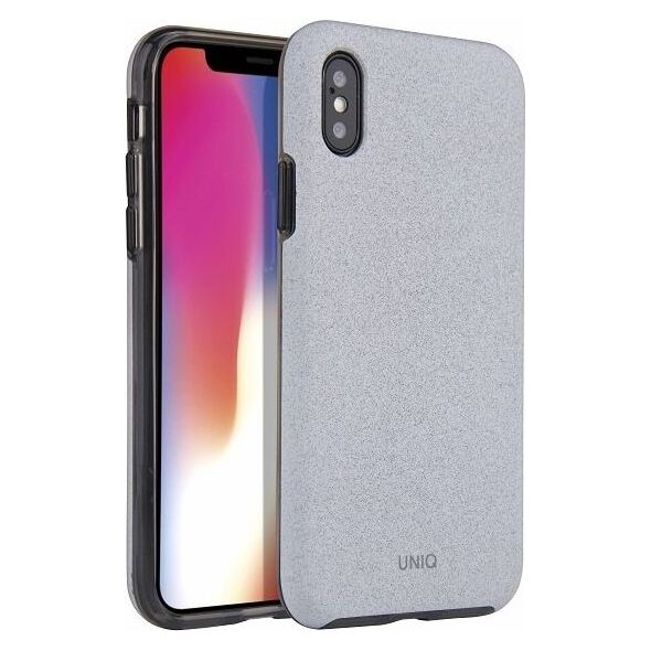 Uniq UNIQ etui Lithos iPhone Xs Max jasno -szary/ light grey