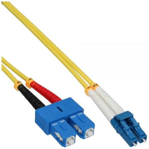 InLine InLine Kabel światłowodowy duplex, LC/SC, 9/125µm, OS2, 5m