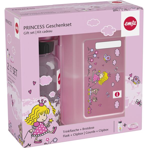 Emsa Emsa Kids Water Bottle 0,4l + lunch box princess 518137 set