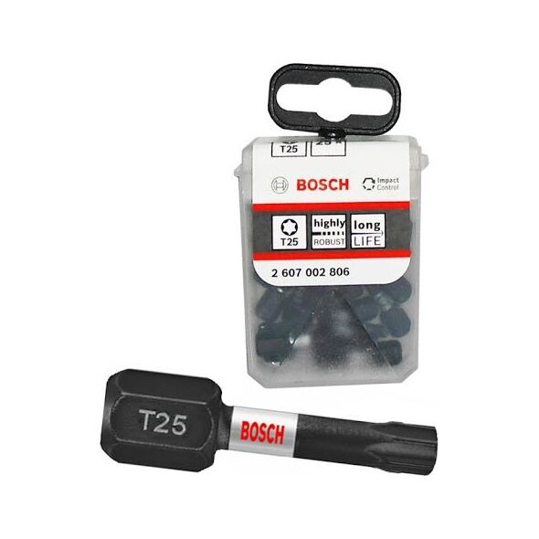 Bosch bit 1/4- T25- 25mm TORX Impact 25 sztuk (2607002806)