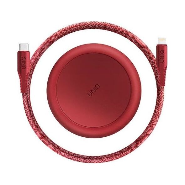 Kabel USB Uniq Lightning - USB-C 1.2 m Czerwony (UNIQ130RED)