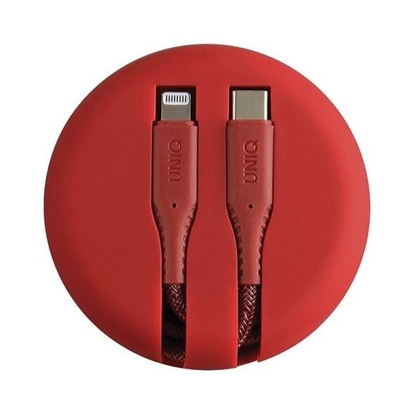 Kabel USB Uniq Lightning - USB-C 1.2 m Czerwony (UNIQ130RED)