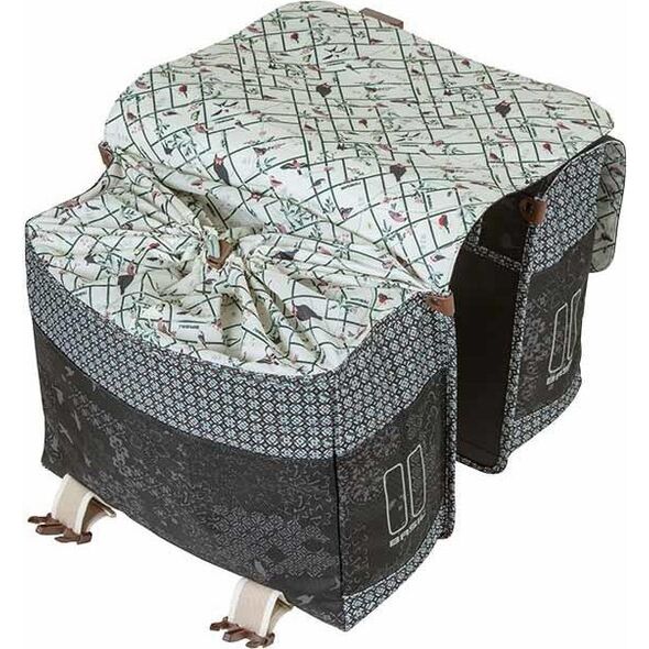 Basil Sakwa miejska podwójna BASIL BOHEME DOUBLE BAG 35L, mocowanie na paski, wodoodporny poliester, charcoal (NEW)