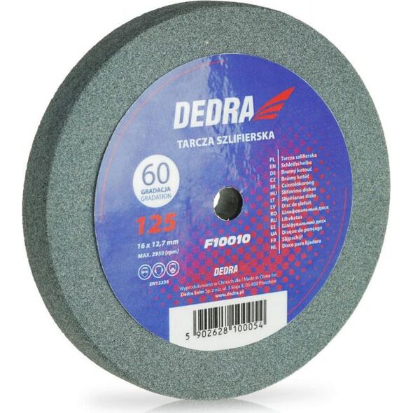 Dedra tarcza szlifierska 125x16x12.7mm, gradacja 60 (F10010)