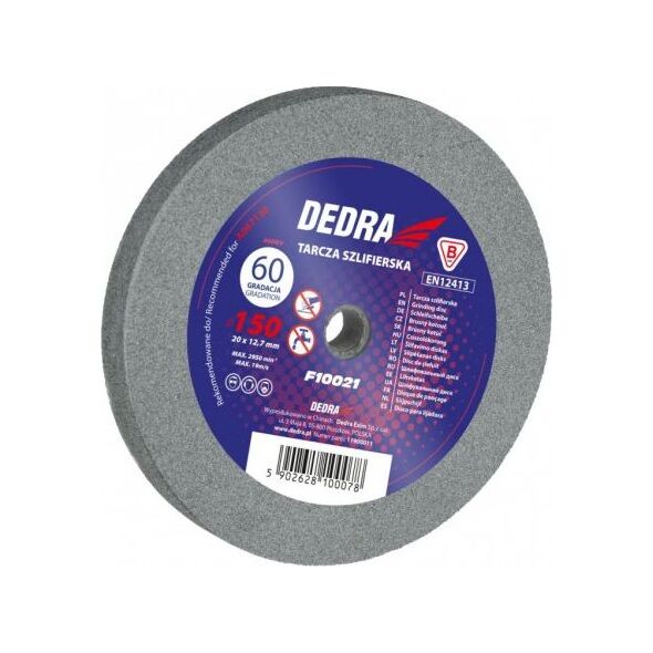 Dedra tarcza szlifierska 150x20x12.7mm, gradacja 60 (F10021)