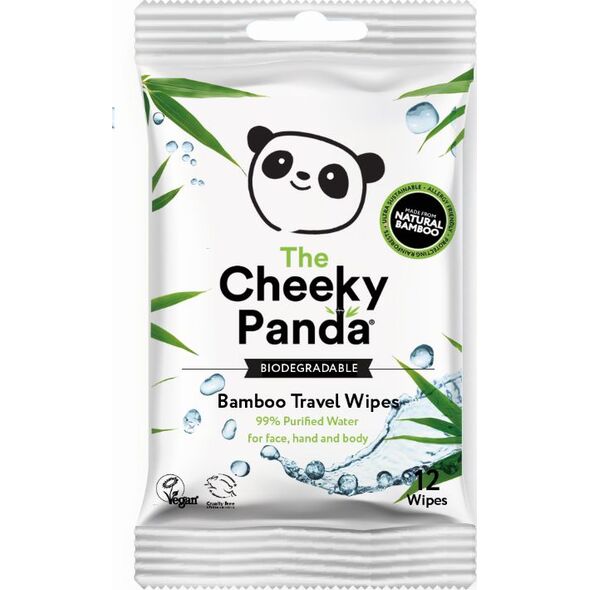 Cheeky Panda Chusteczki bambusowe nawilżane dla dzieci Mini 12 szt.