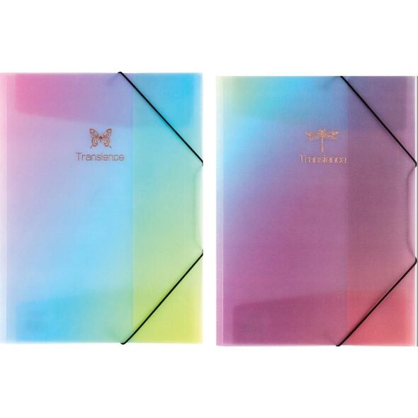 Panta Plast Teczka na gumkę A4 glitter rainbow mix 88304