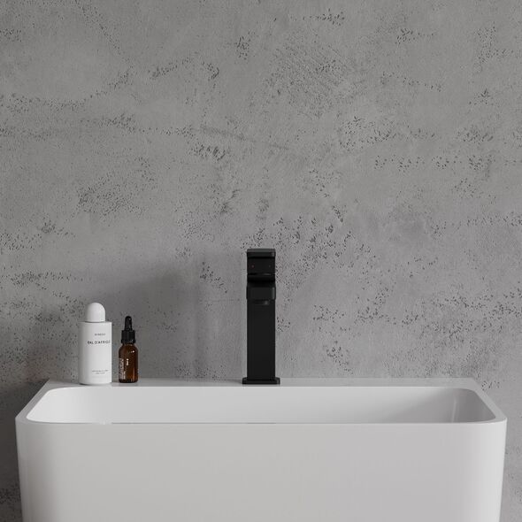 Bateria umywalkowa Omnires Baretti stojąca czarny mat (BA7810BL)
