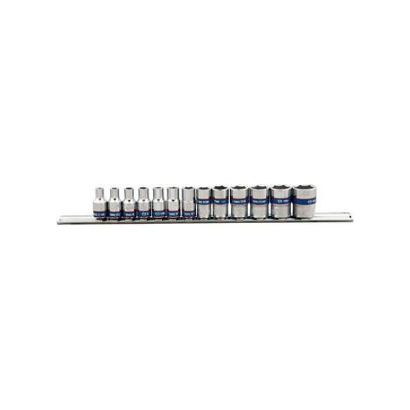 King Tony KING TONY KOMPLET NASADEK 1/4" 13cz. 4-14mm KT2513MR