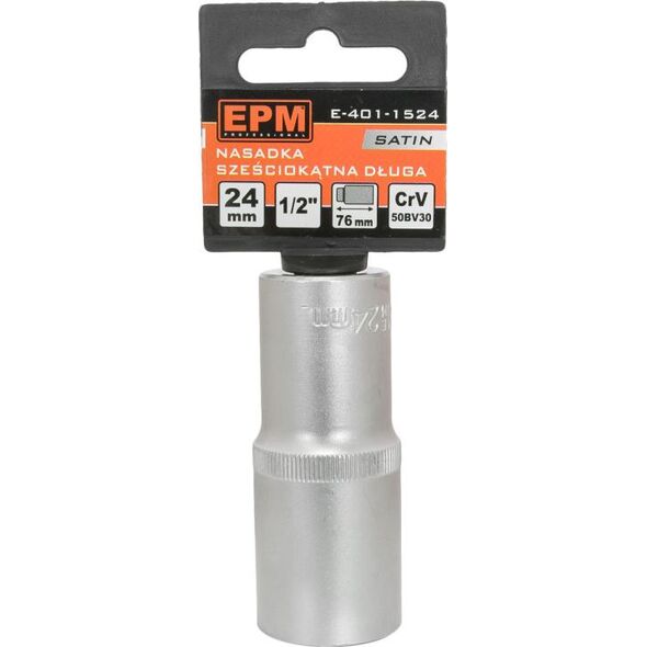 EPM NASADKA DŁUGA 1/2&#039|&#039|&#039|&#039| 6-KĄTNA SATIN 30MM