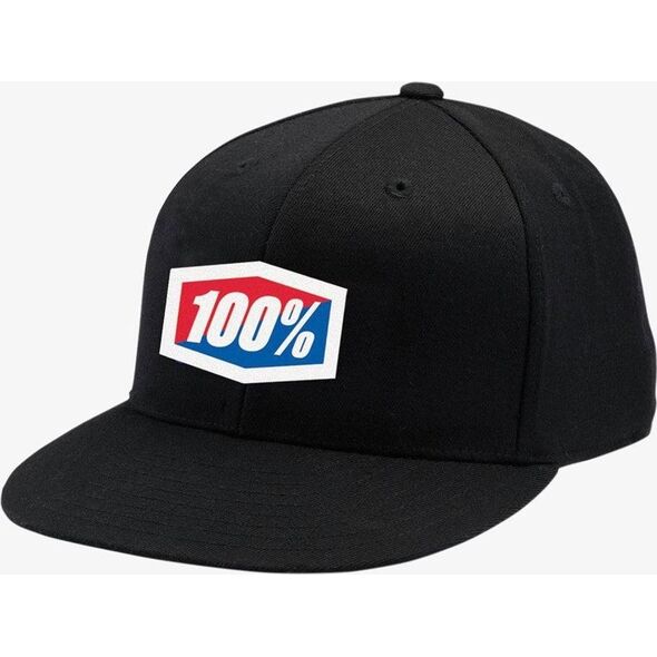 100% Czapka z daszkiem 100% OFFICIAL J-Fit flexfit hat black roz. L/XL (NEW)