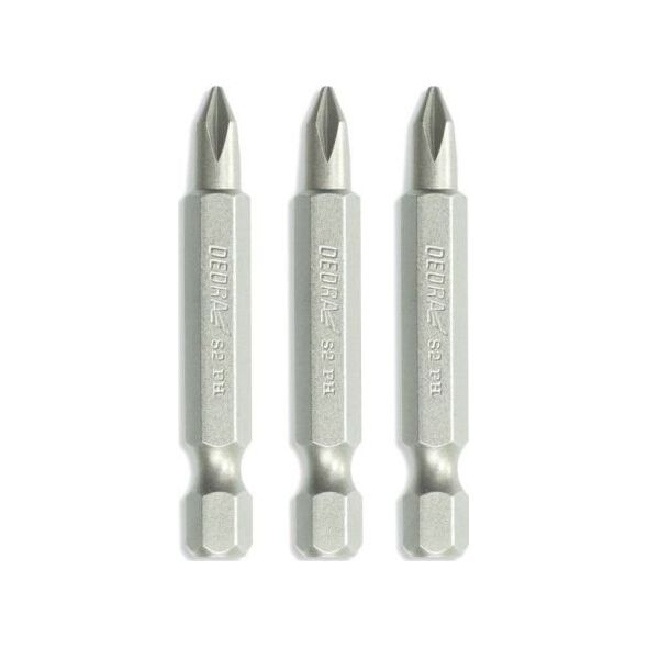 Dedra zestaw końcówek wkrętakowych Phillips PH1/2/3x50mm, blister (18A07S04)