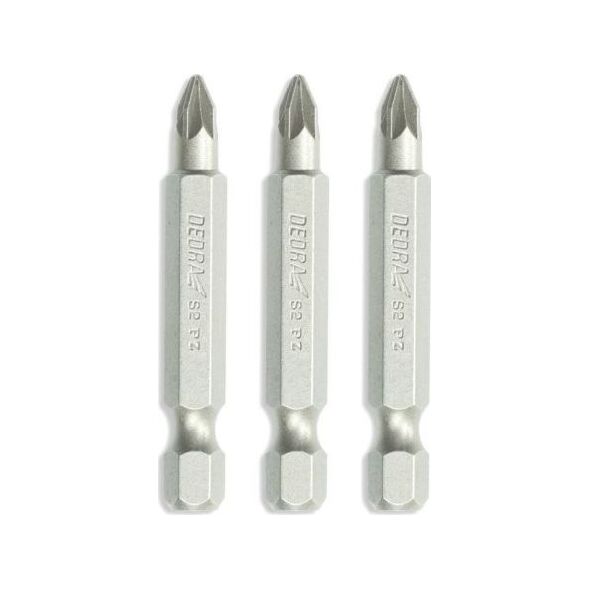 Dedra zestaw końcówek wkrętakowych Pozidriv PZ1/2/3 x 25mm, blister (18A07S01)