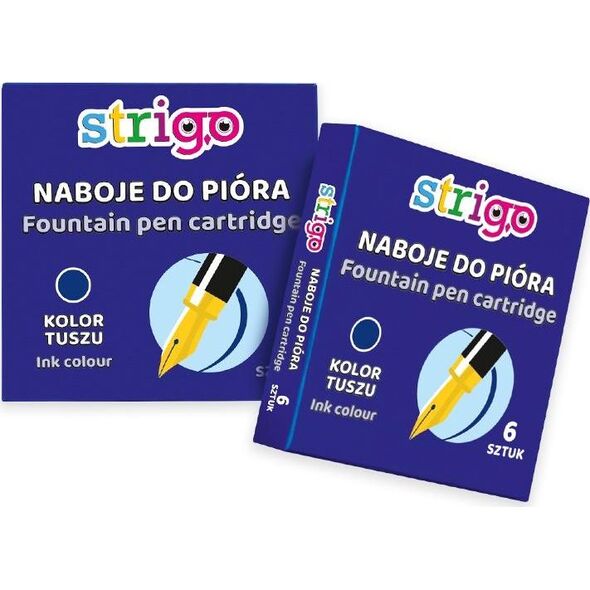Strigo Naboje do piór wiecznych niebieskie STRIGO