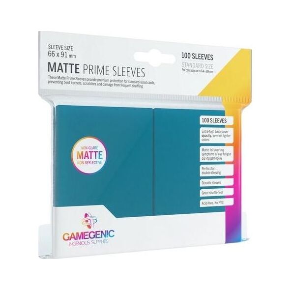 Rebel Gamegenic: Matte Prime CCG Sleeves 66x91mm Blue