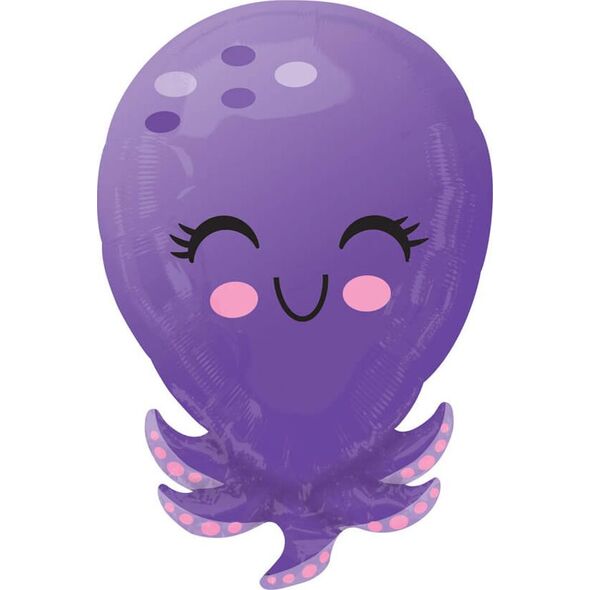 AMSCAN Balon foliowy Ośmiorniczka - 35 x 53 cm - 1 szt. uniwersalny