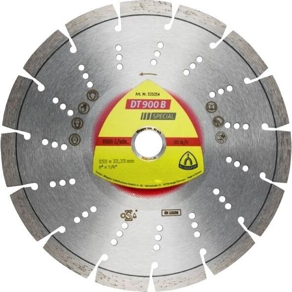 Klingspor tarcza diamentowa segmentowa 350mm x 3,0mm x 20mm (325080)