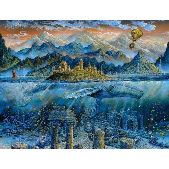 Ravensburger Puzzle 2000 elementów Wieloryb mądrości