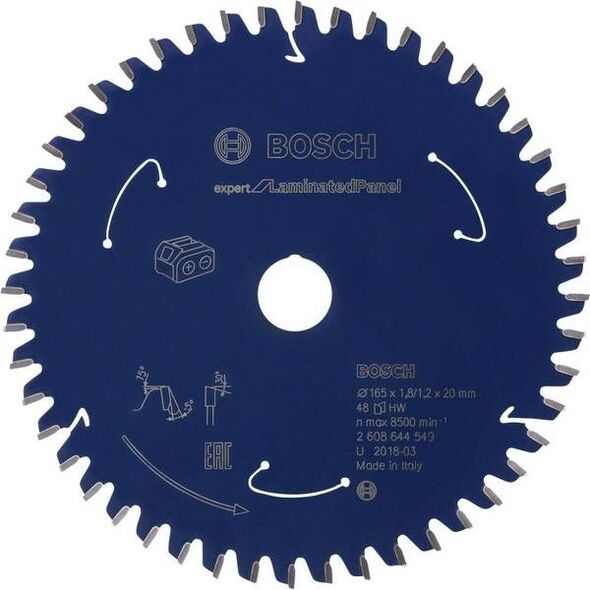 Bosch tarcza tnąca do laminatu 165x20x48z (2608644549)