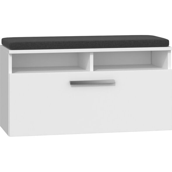 Topeshop Szafka Na Buty Siedzisko Schowek (RIVA SZAFKA BIEL)