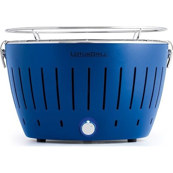 LotusGrill Grill turystyczny Węglowy Mini 26 cm x 26 cm niebieski