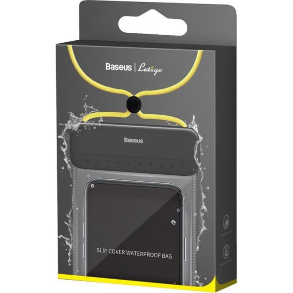 Baseus BASEUS LETS SLIP UNIVERSAL WATERPROOF CASE GREY/YELLOW