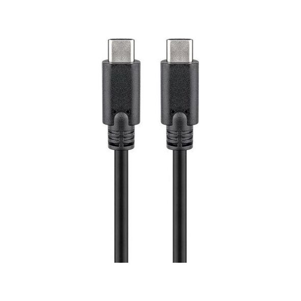 Kabel USB Goobay USB-C - USB-C 1 m Czarny (531398)