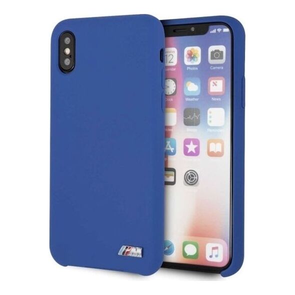 BMW Etui hardcase BMW BMHCPXMSILNA iPhone X /Xs niebieski/navy Silicone M Collection