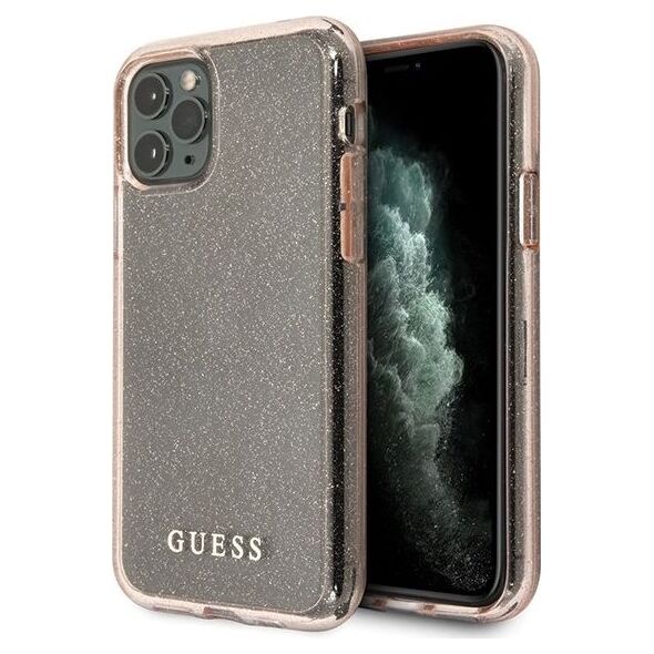 Guess Guess GUHCN65PCGLPI iPhone 11 Pro Max różowy/pink hard case Glitter