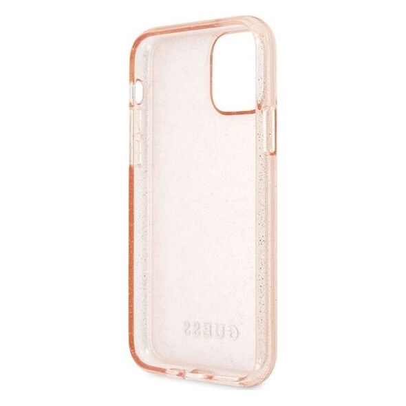 Guess Guess GUHCN65PCGLPI iPhone 11 Pro Max różowy/pink hard case Glitter