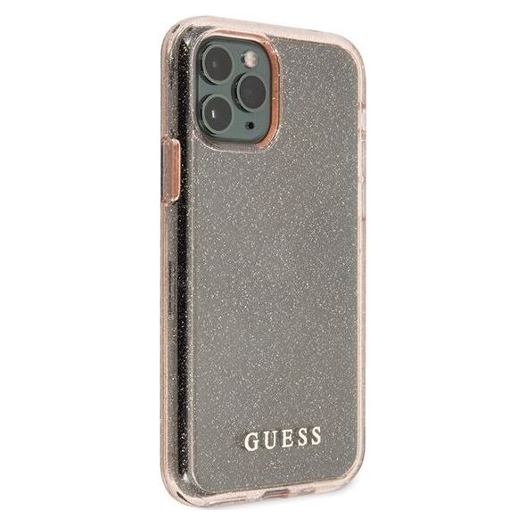 Guess Guess GUHCN65PCGLPI iPhone 11 Pro Max różowy/pink hard case Glitter