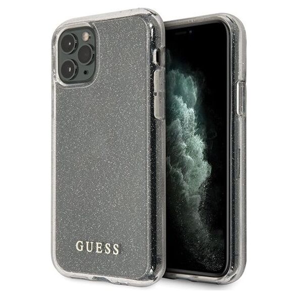 Guess Guess GUHCN58PCGLSI iPhone 11 Pro srebrny/silver hard case Glitter
