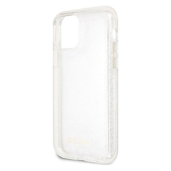 Guess Guess GUHCN58PCGLSI iPhone 11 Pro srebrny/silver hard case Glitter