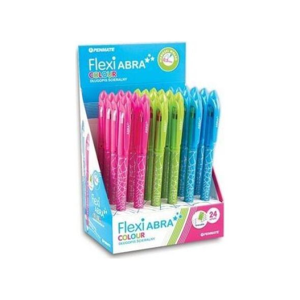 Penmate Długopis ścieralny Flexi Abra Colour(24szt)PENMATE