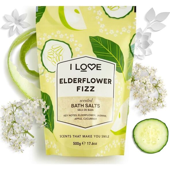 I love Sól do kąpieli Elderflower Fizz 500g