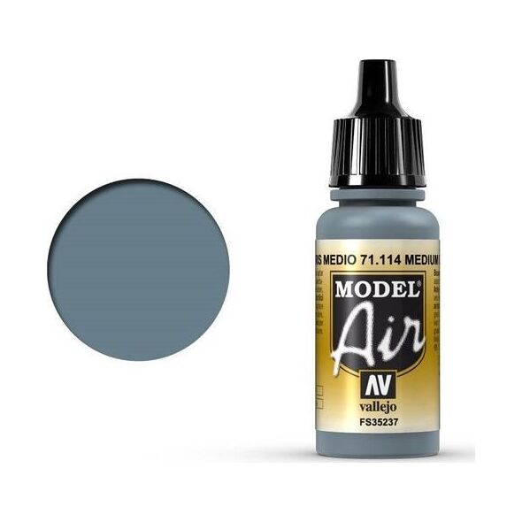 Vallejo Vallejo Model Air Medium Gray 71.114 uniwersalny