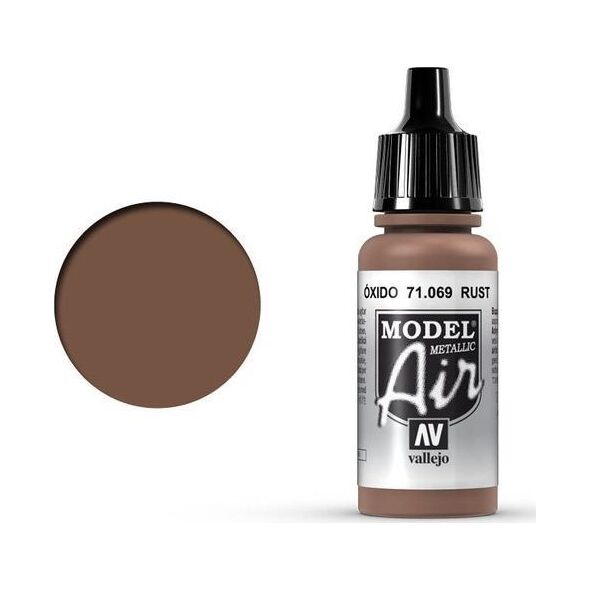 Vallejo Vallejo Model Air Rust (Metallic) 71.069 uniwersalny