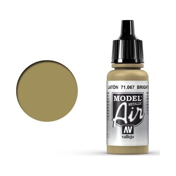 Vallejo Vallejo Model Air Bright Brass (Metallic) 71.067 uniwersalny