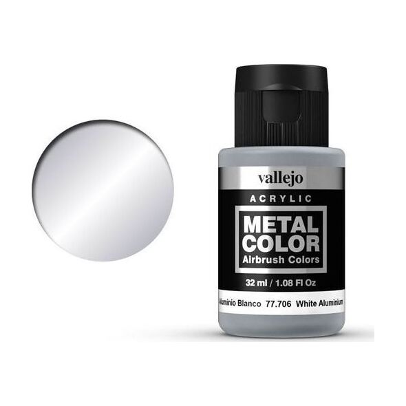 Vallejo Metal Color 77706 White Aluminum Vallejo uniwersalny