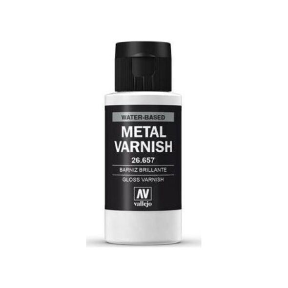Vallejo Metal Color 26.657 Gloss Metal Varnish Vallejo uniwersalny