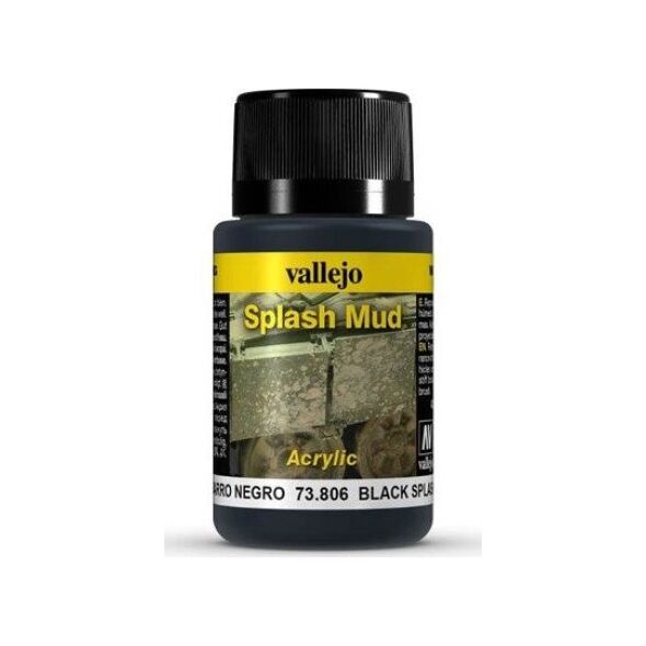 Vallejo Splash Mud Black efekt Błota Vallejo uniwersalny