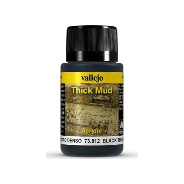 Vallejo Thick Mud Black efekt Błota Vallejo uniwersalny