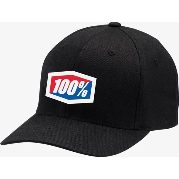 100% Czapka z daszkiem X-Fit flexfit czarna roz. S/M