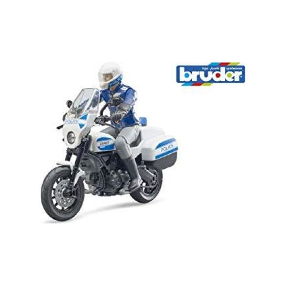 Bruder  Policjant bworld Scrambler Ducati police. - 62731