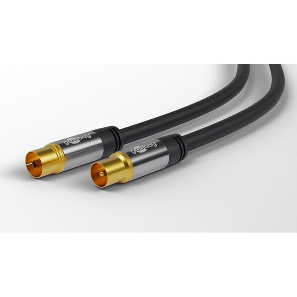 Kabel Goobay Antenowy 3m srebrny (70378)