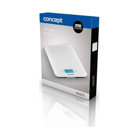 Waga kuchenna Concept VK5711 Waga kuchenna cyfrowa  15 kg WHITE (8595631003589) - 24292