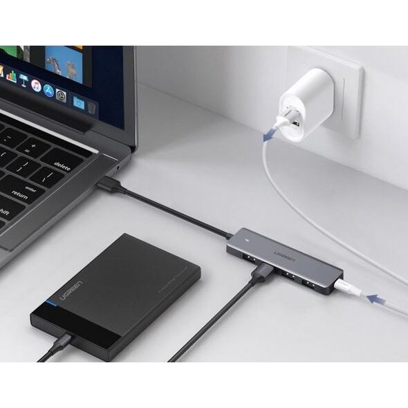 HUB USB Ugreen 1x microUSB  + 4x USB-A 3.0 (UGR293)