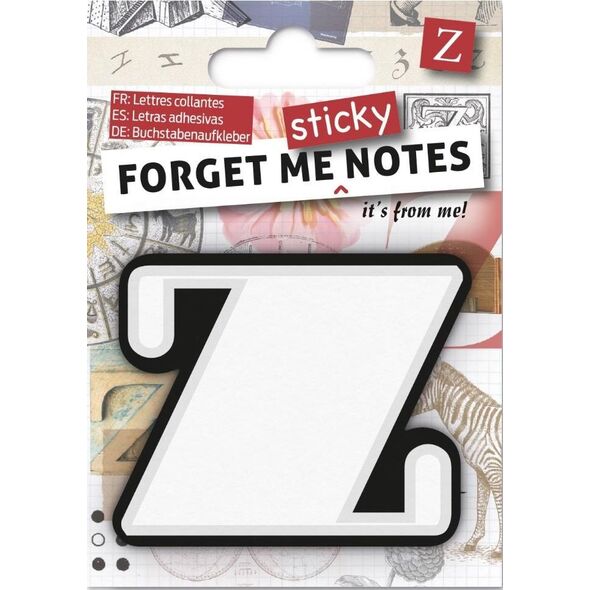 IF Forget me sticky notes kart samoprzylepne litera Z